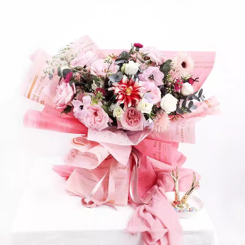 MYHC-52 ハーブゴールデンライトマットフィルム 57×57cm (±2cm) プラスチックフラワー包装フィルム