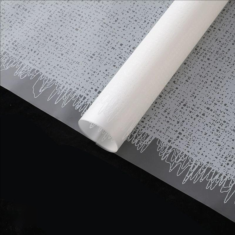 MYHC-67 透明底モノクロ織物パターンプラスチックフラワー包装フィルム