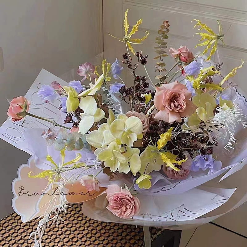 花びらゼリーフィルムフラワー包装紙