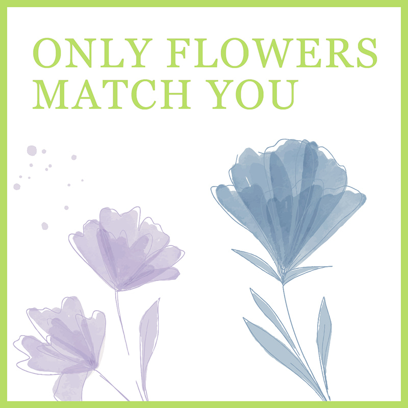 英語プリントの花柄包装紙