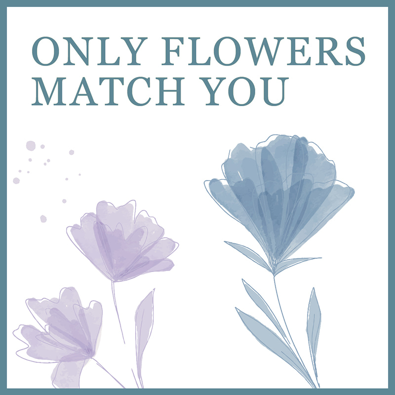 英語プリントの花柄包装紙