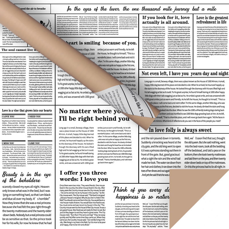 英字新聞フラワー包装紙