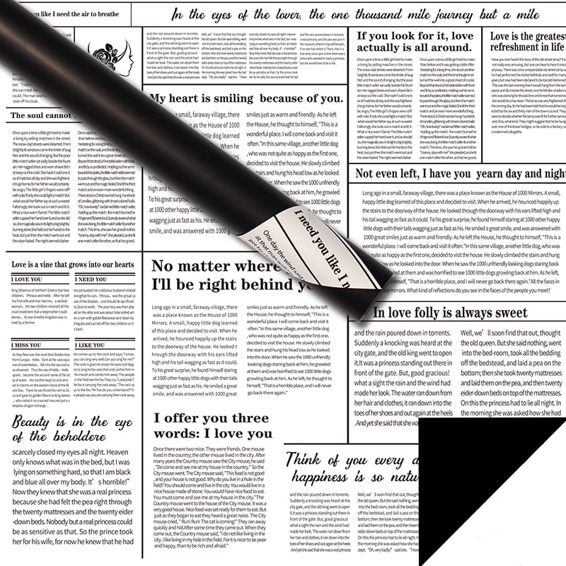 英字新聞フラワー包装紙