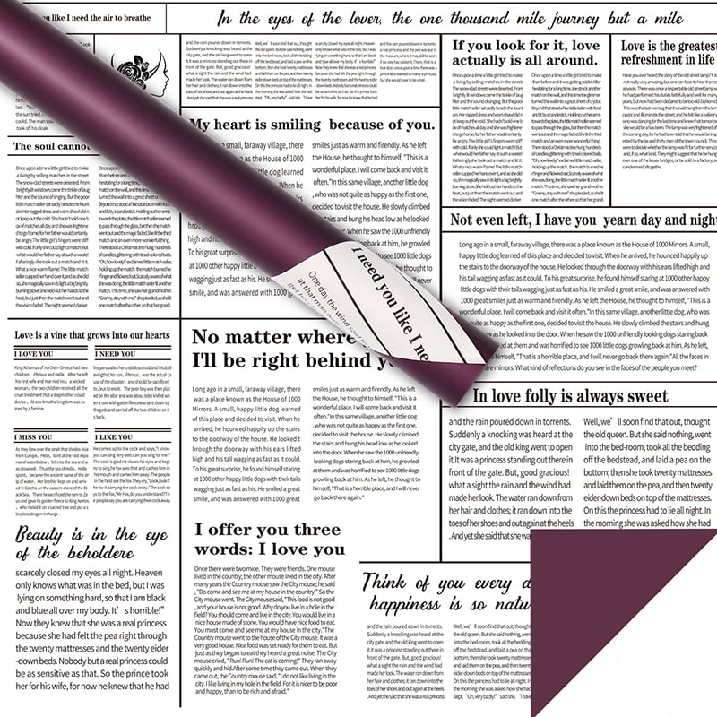 英字新聞フラワー包装紙