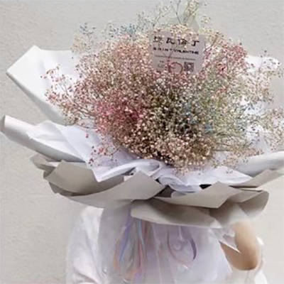 シンプルなテクスチャーの花束包装紙