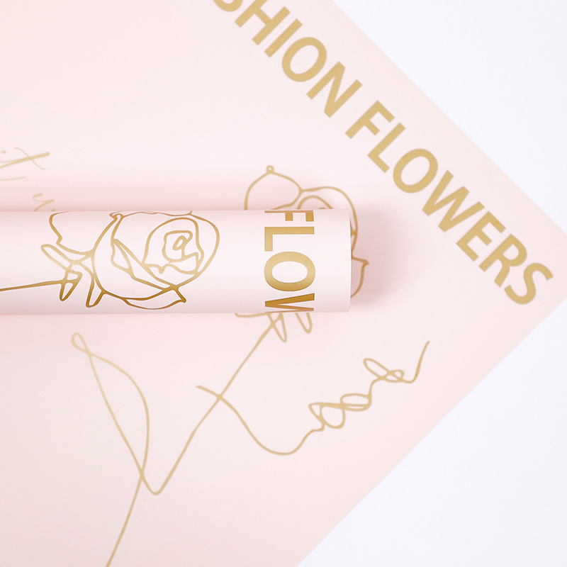 Flower Love-Bouquet バラ柄包装紙