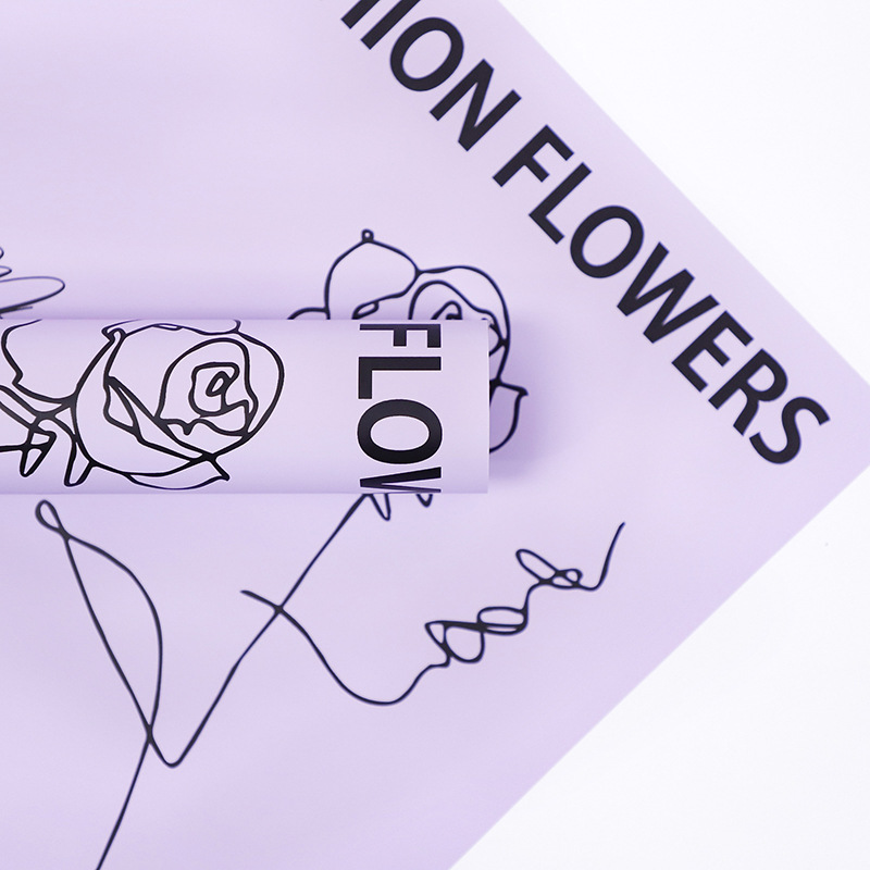 Flower Love-Bouquet バラ柄包装紙